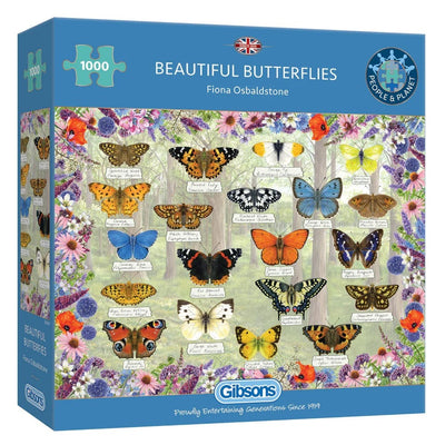 'Beautiful Butterflies' - 1000 brikker