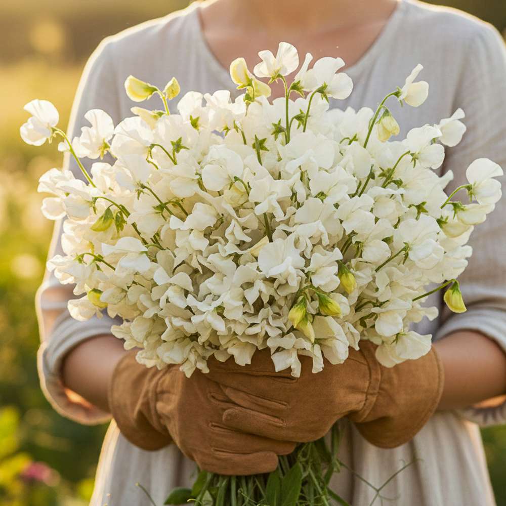 Ærteblomst 'Royal Family White' (frø)