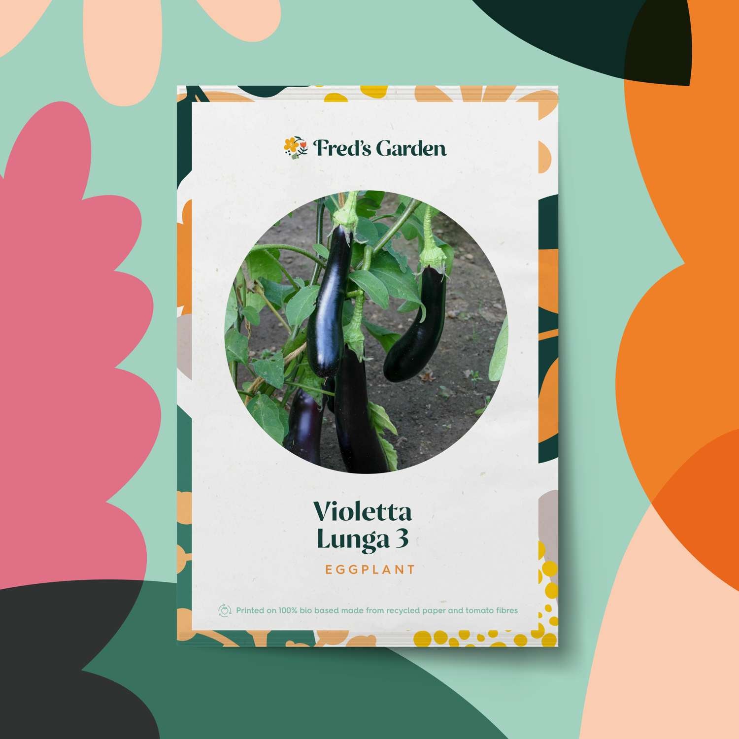 Aubergine 'Violetta Lunga 3' (ØKO frø)