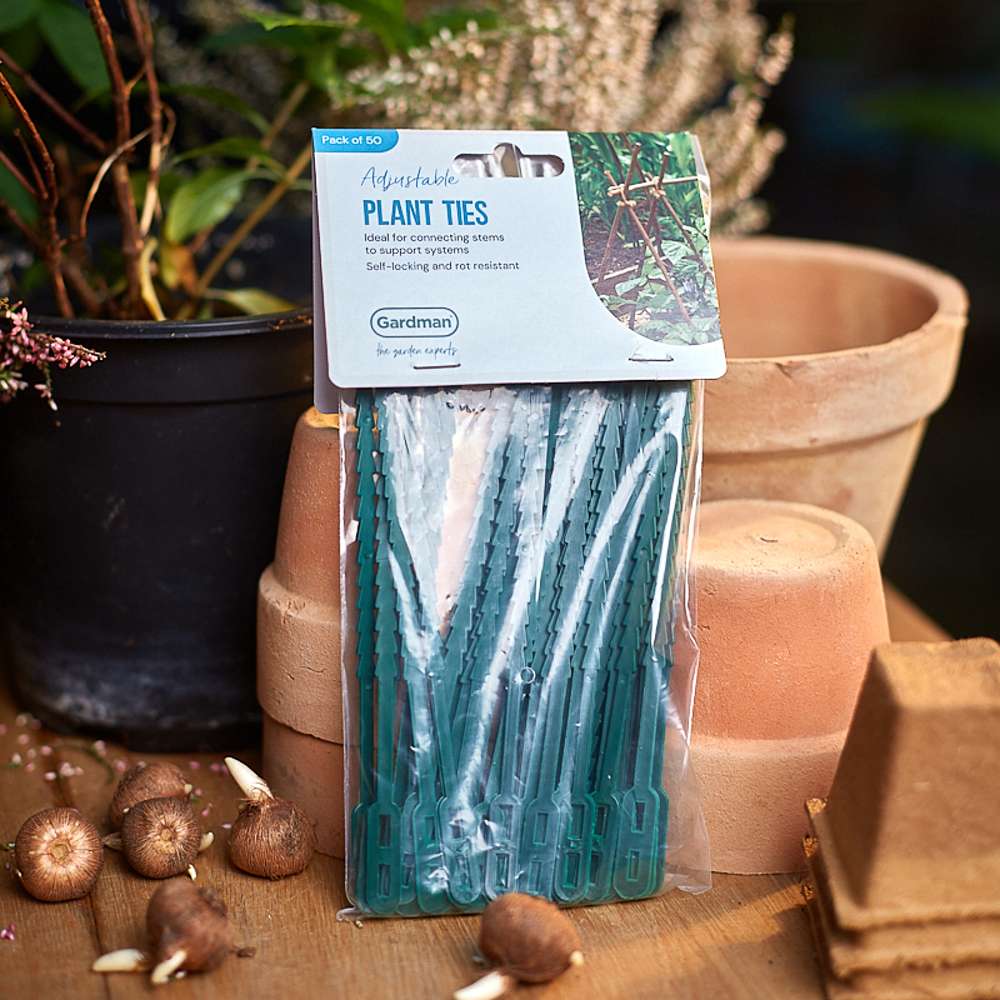 Justerbare plantebindere, 18 cm