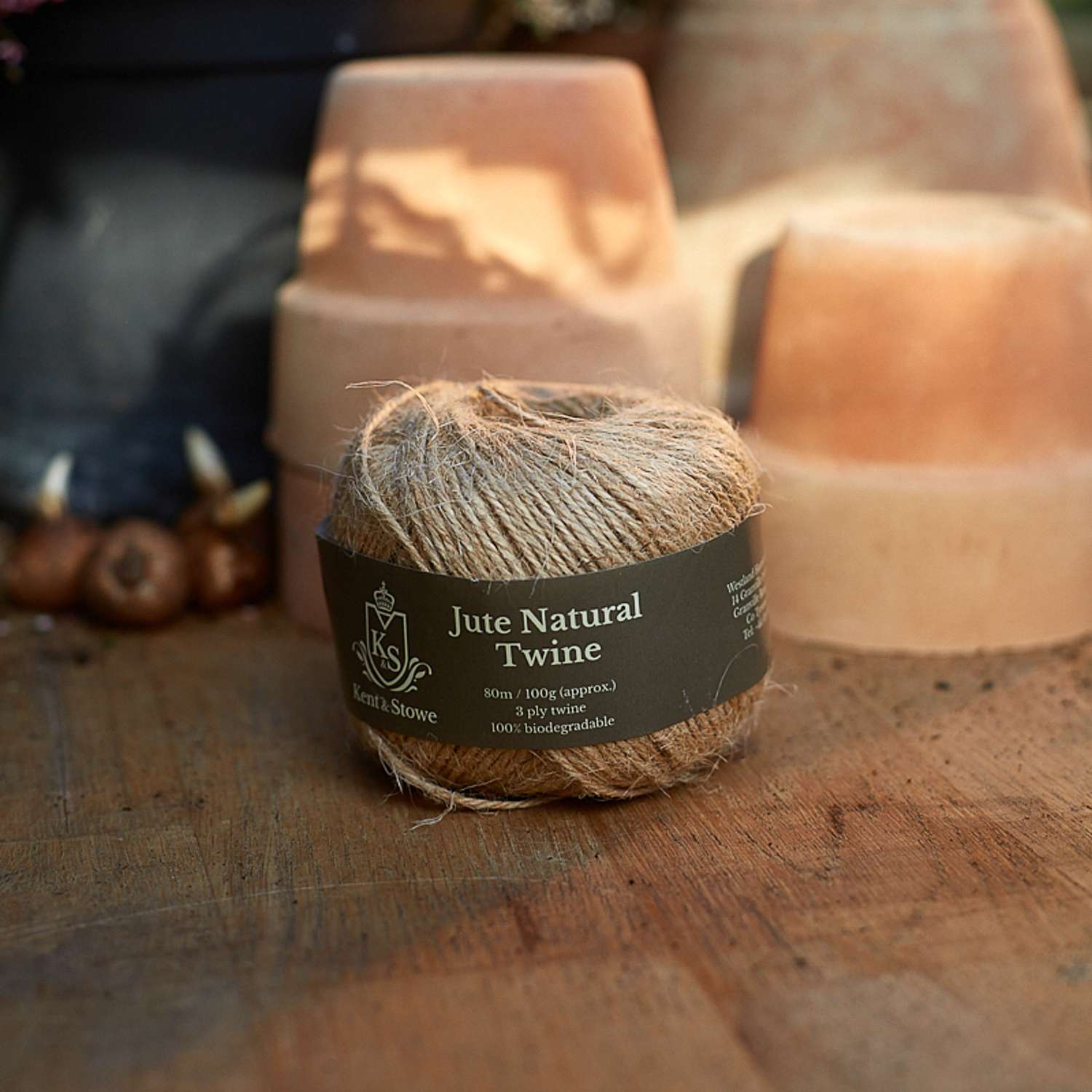 Jute snor, natur (80 m)
