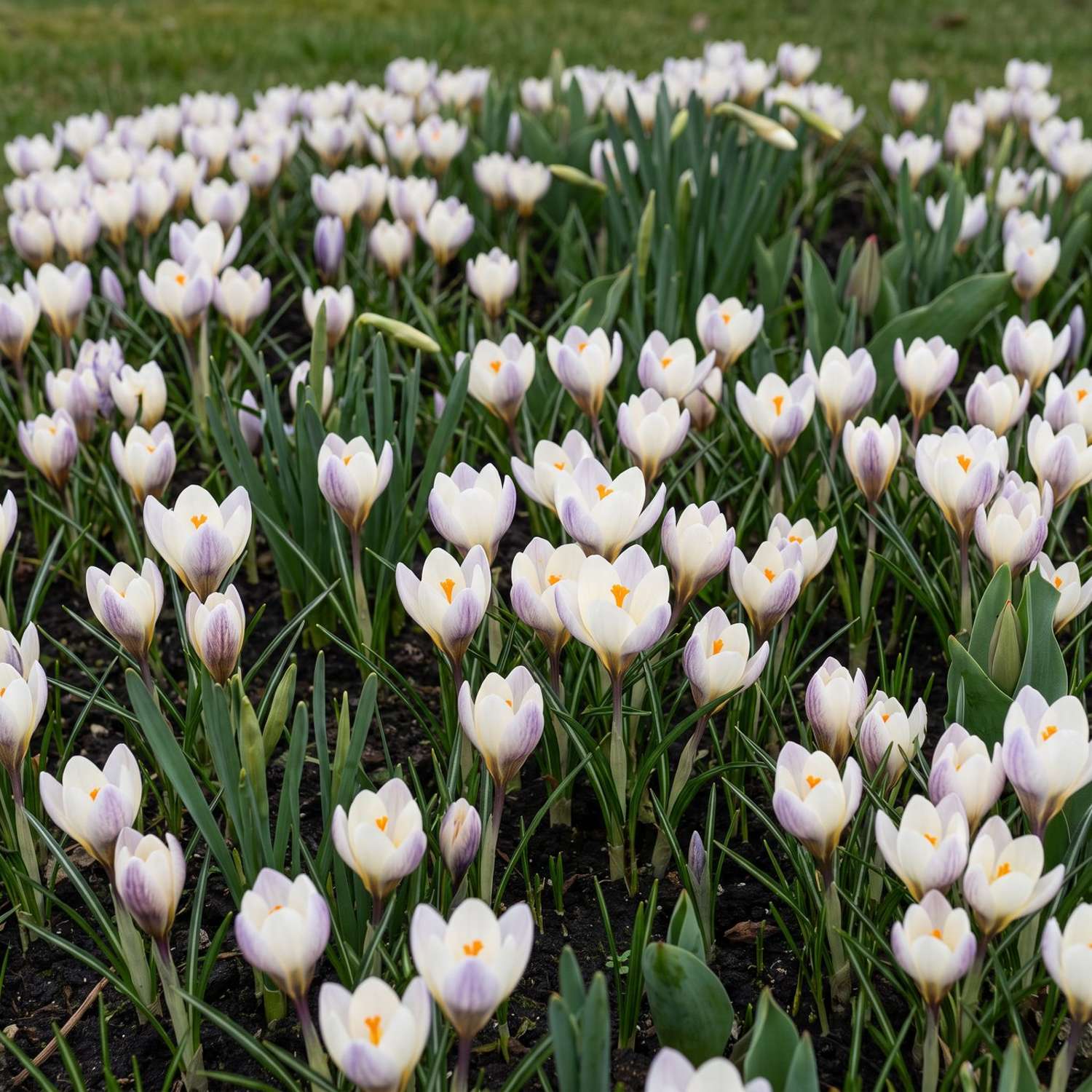 Færdigbed '100 dage – gul & hvid' (1 m²)