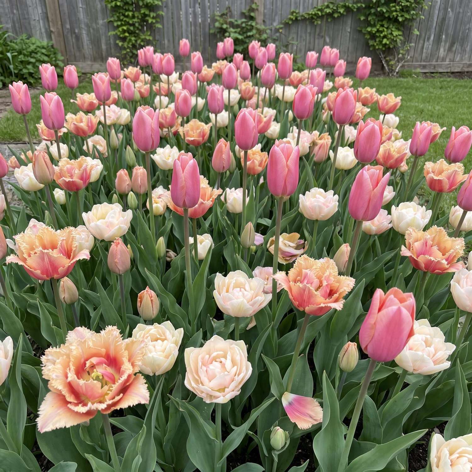 Færdigbed 'Apricot Lace' (1 m²)