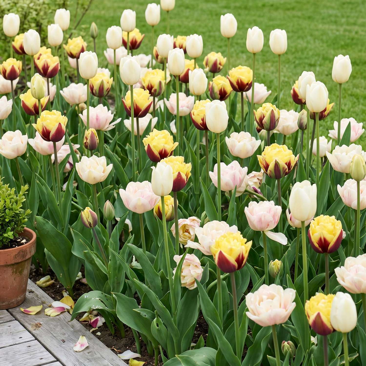 Færdigbed 'Banana Split' (1 m²)