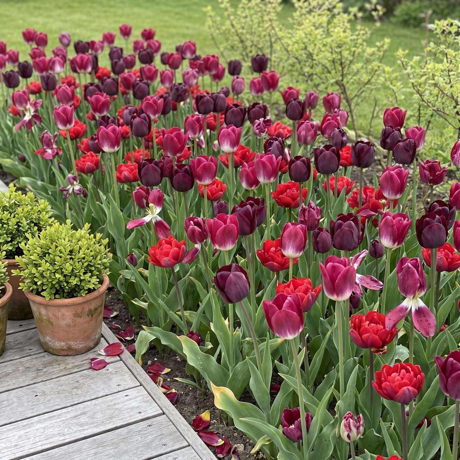 Færdigbed 'Bordeaux' (1 m²)