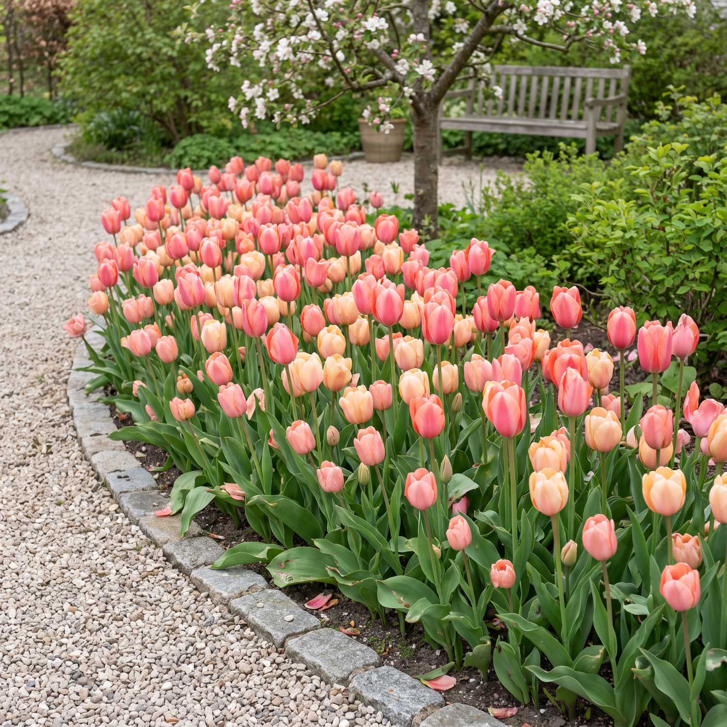Færdigbed 'Flamingo' (1 m²)
