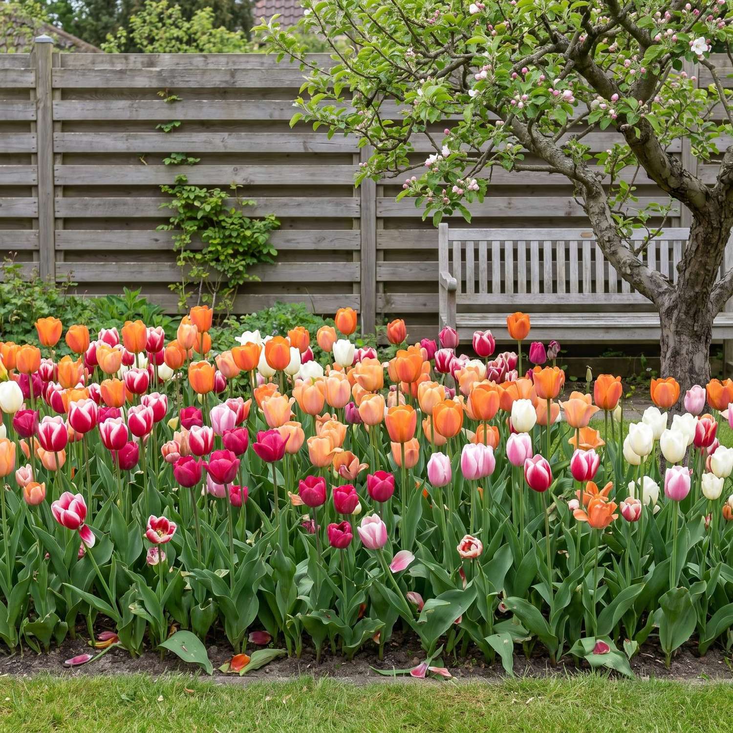 Færdigbed 'Forever Rainbow' (1 m²)