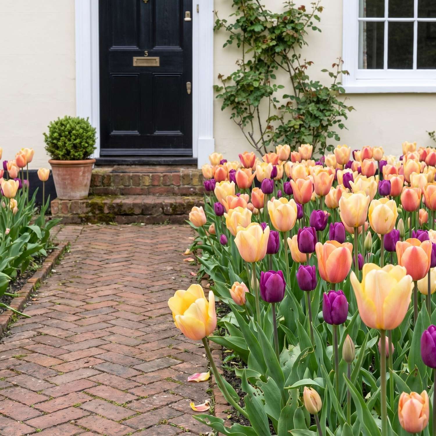 Færdigbed 'Peach & Plum' (1 m²)
