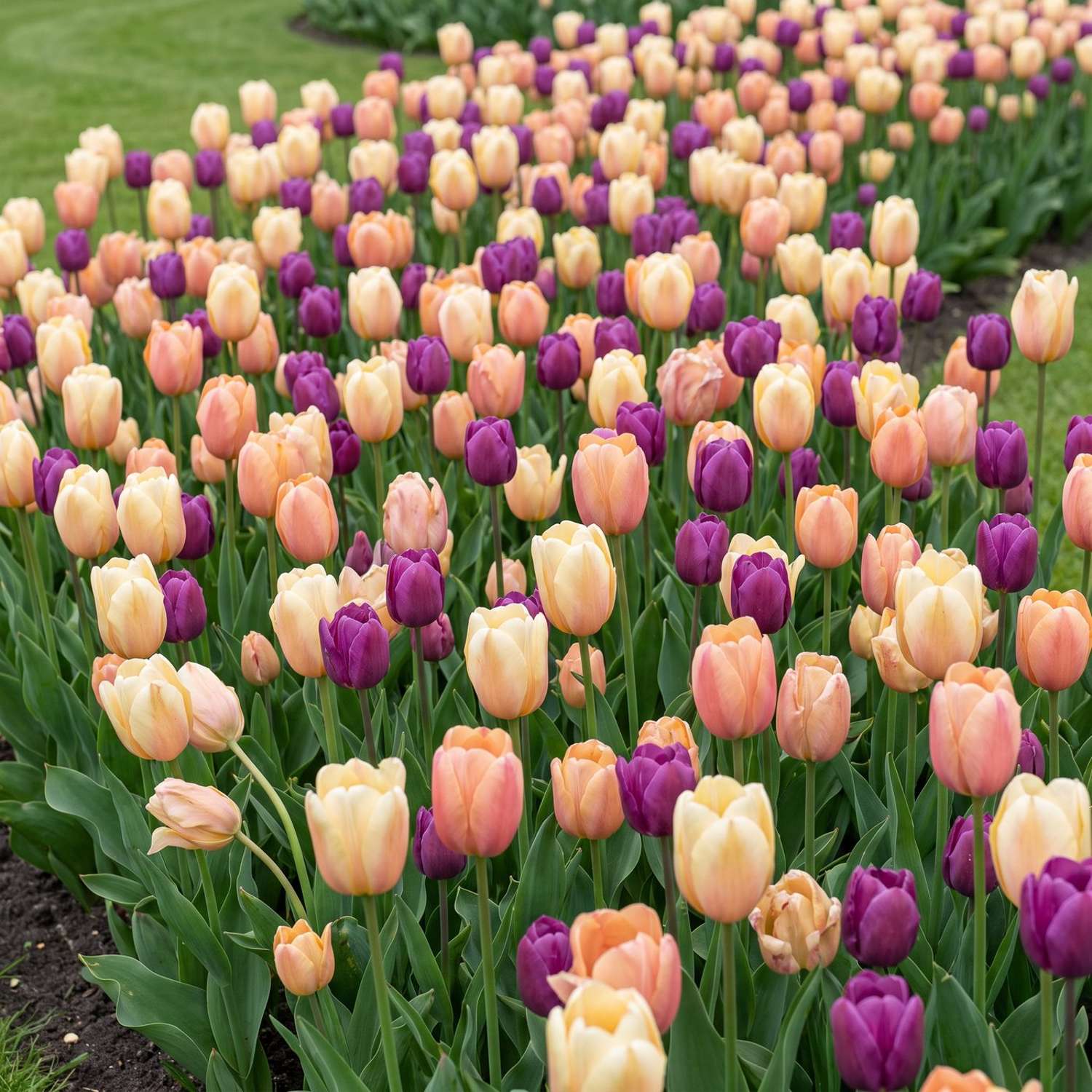 Færdigbed 'Peach & Plum' (1 m²)