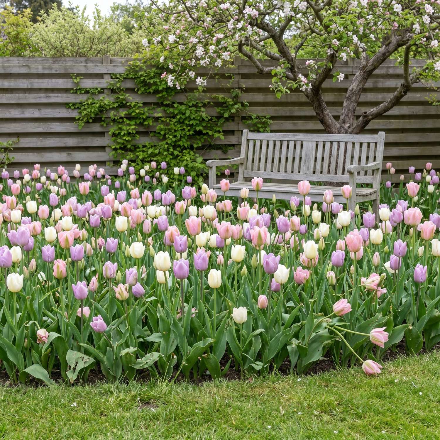 Færdigbed 'Pistachio' (1 m²)