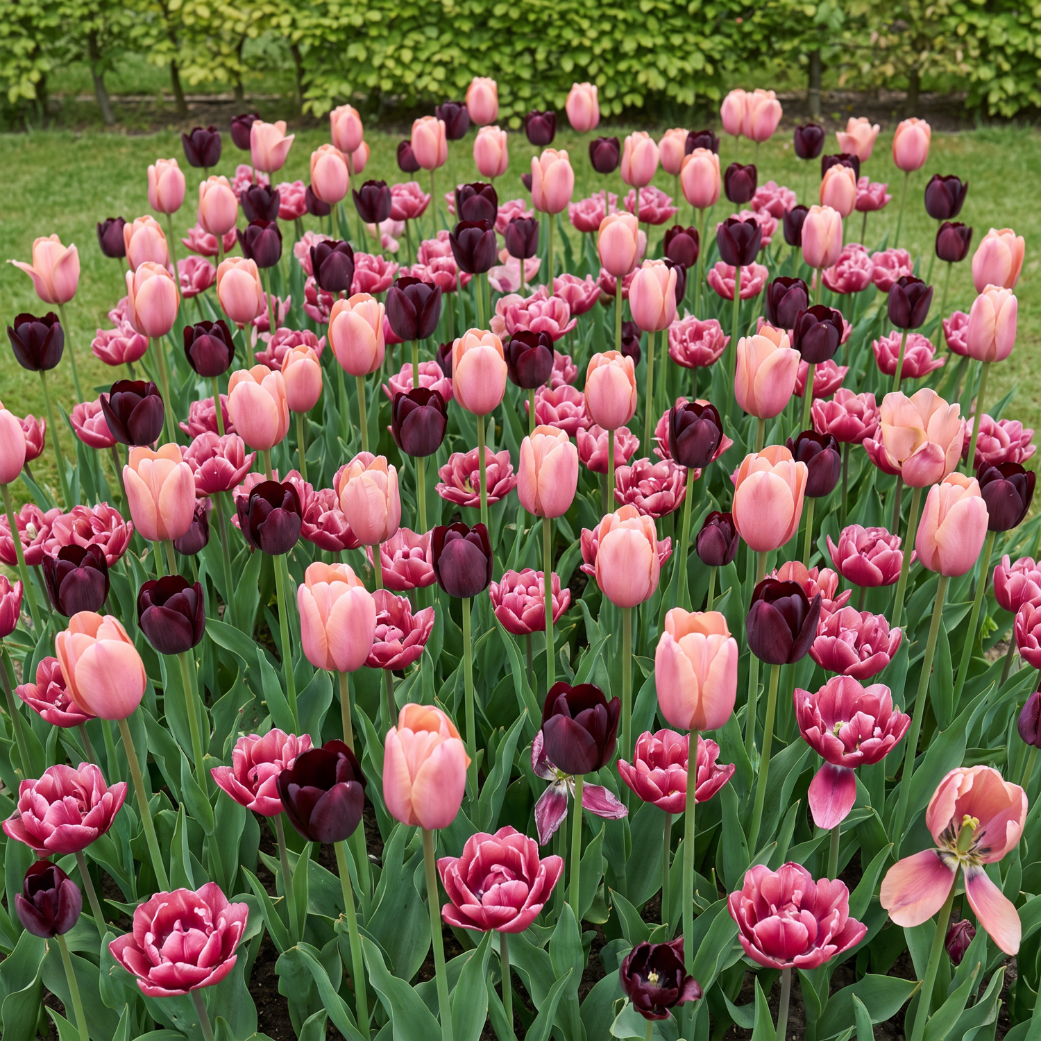 Færdigbed 'Rose Noir' (1 m²)