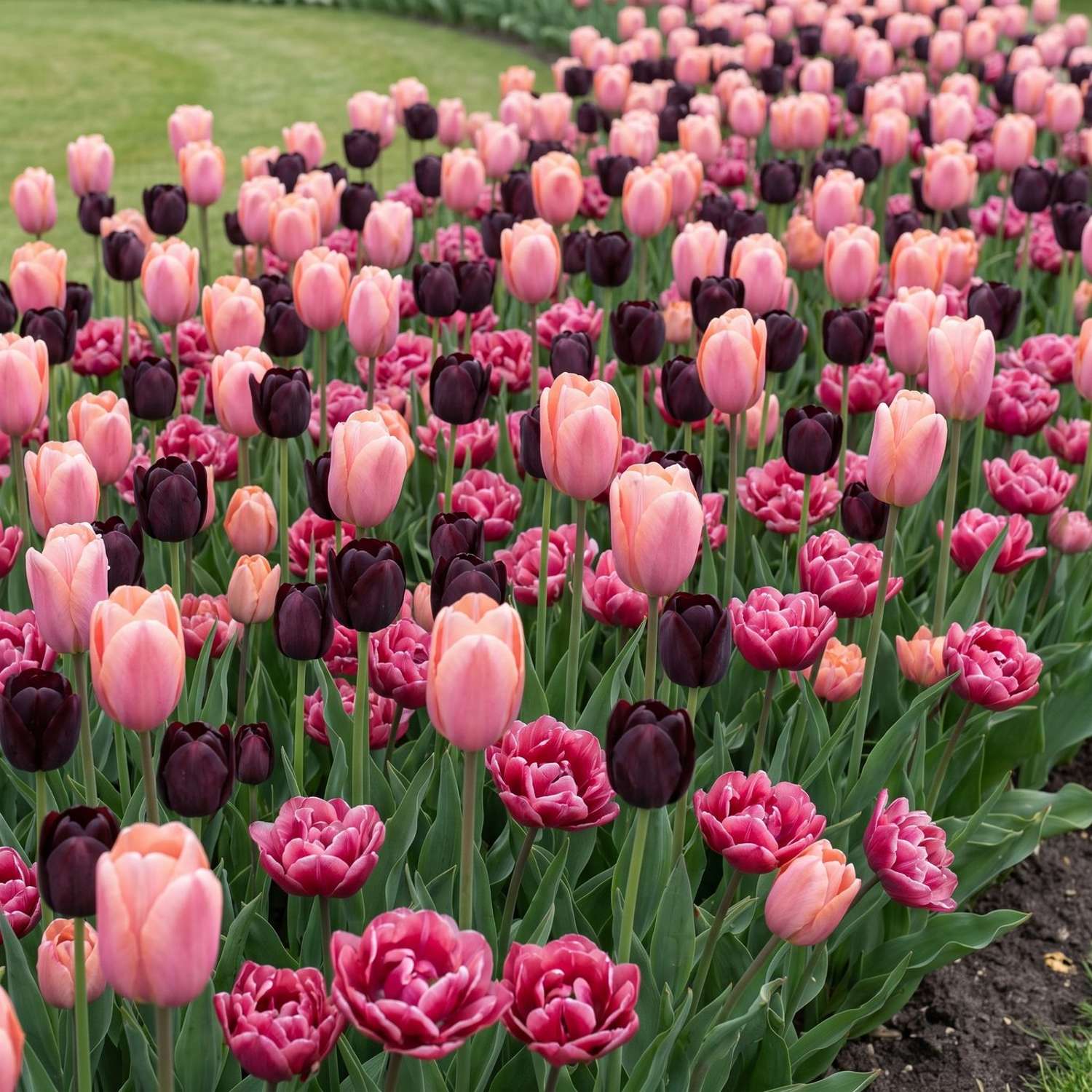 Færdigbed 'Rose Noir' (1 m²)