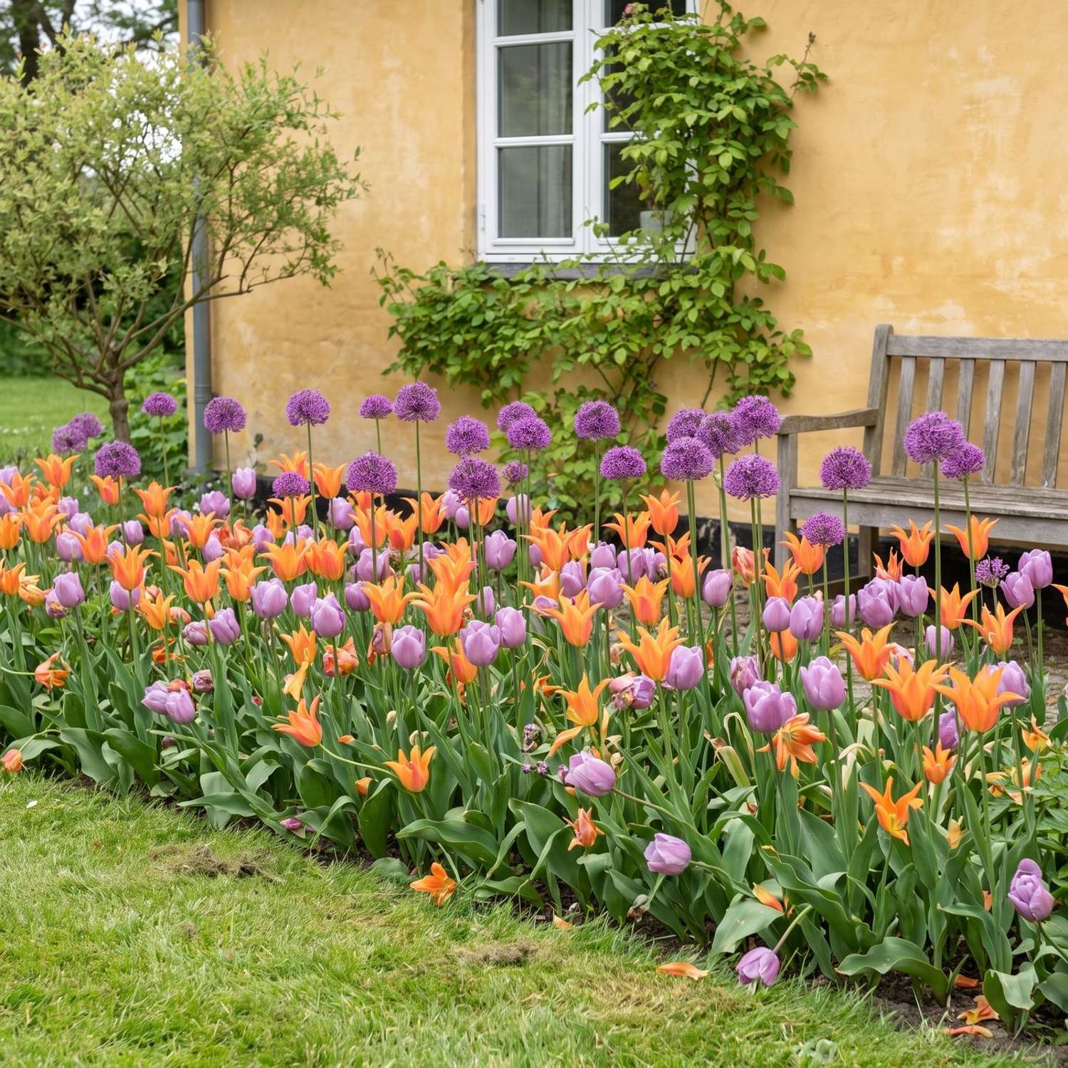 Færdigbed 'Tangerine & Lavender' (1 m²)