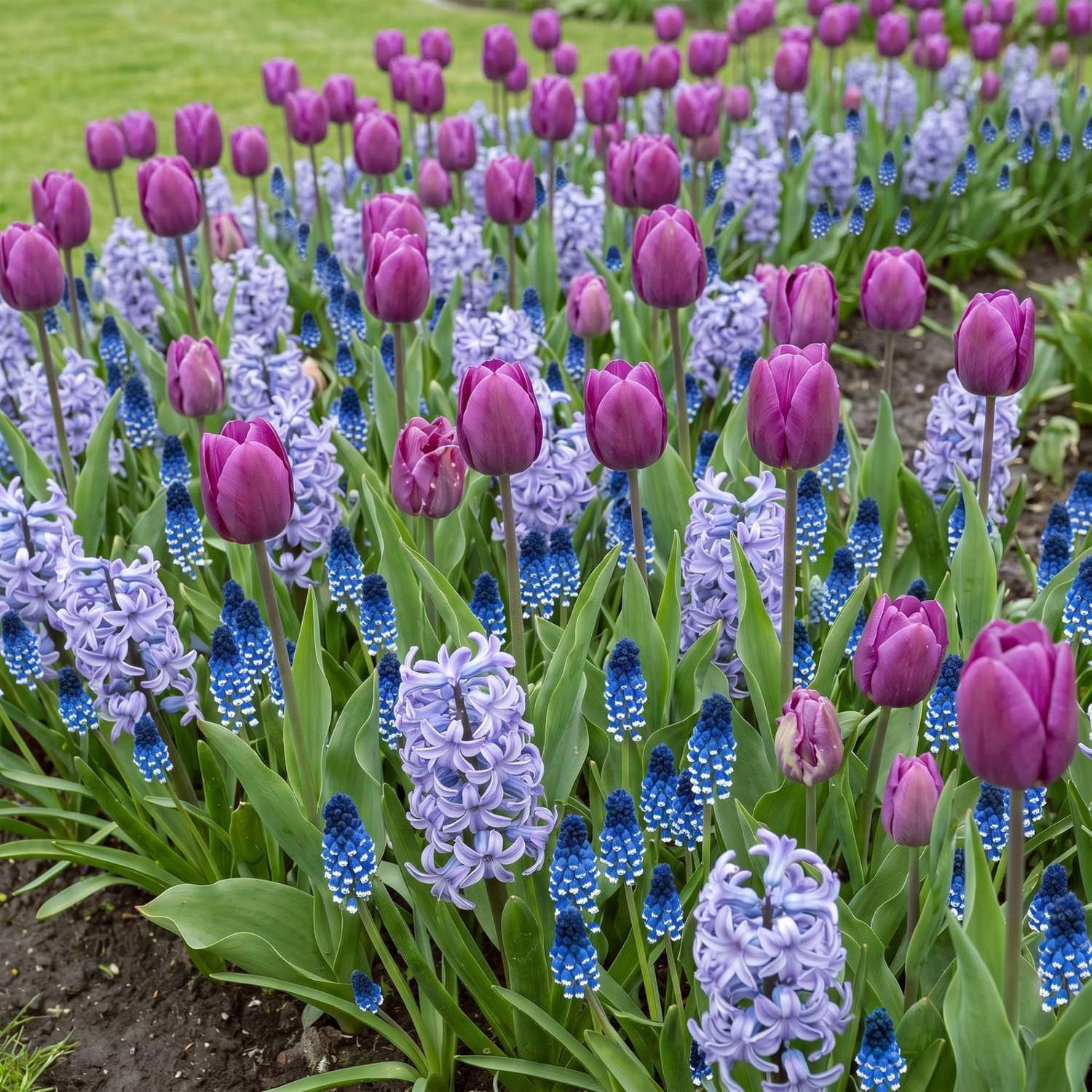 Færdigbed 'Violet Hour' (1 m²)