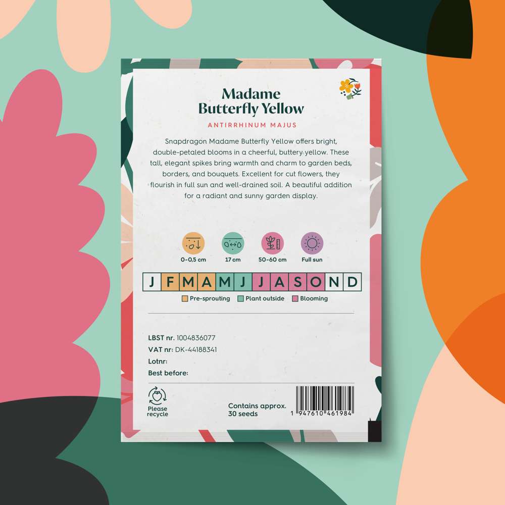 Løvemund 'Madame Butterfly Yellow' (frø)