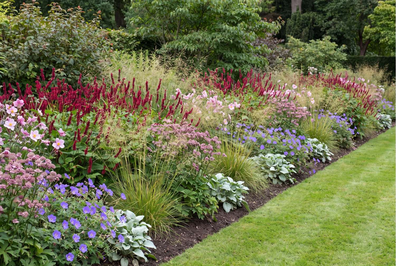 Staudepakke 'Blomster i skyggen' (1,5-2m²)