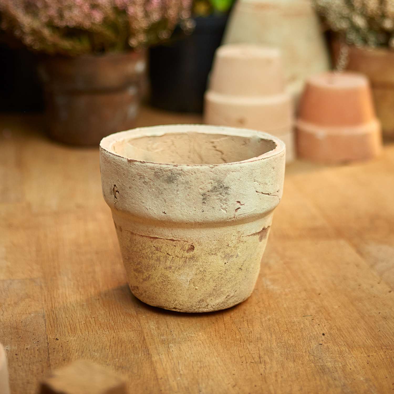 Terracotta krukke - Ø: 13,5 cm