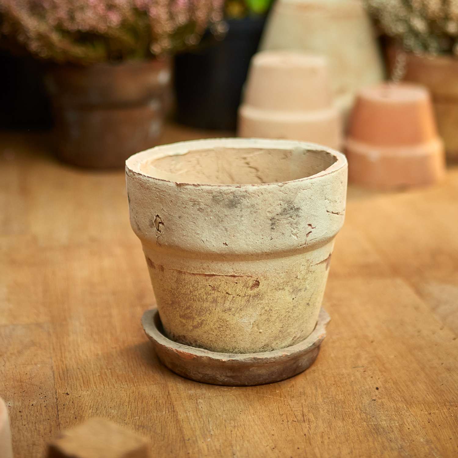 Terracotta krukke - Ø: 13,5 cm