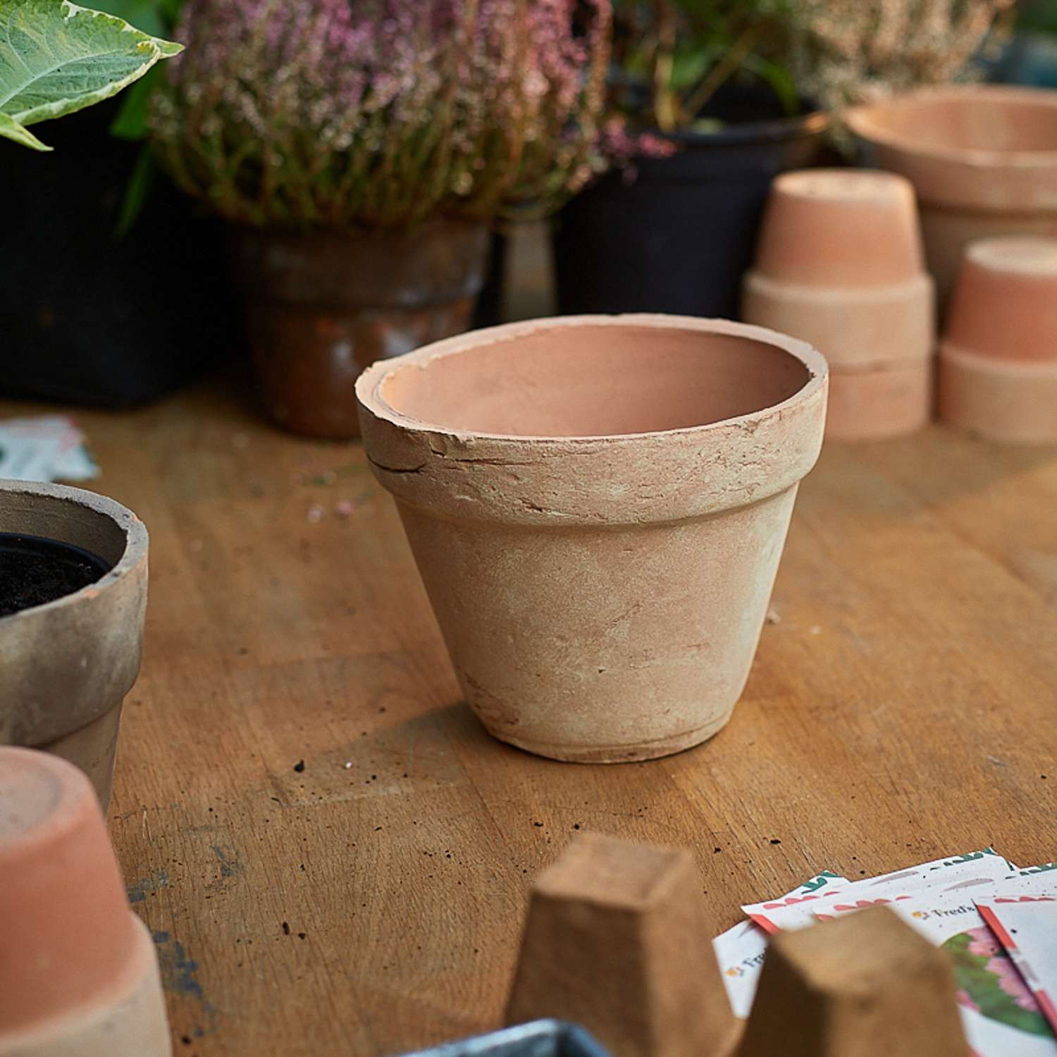Terracotta krukke - Ø: 16,5 cm