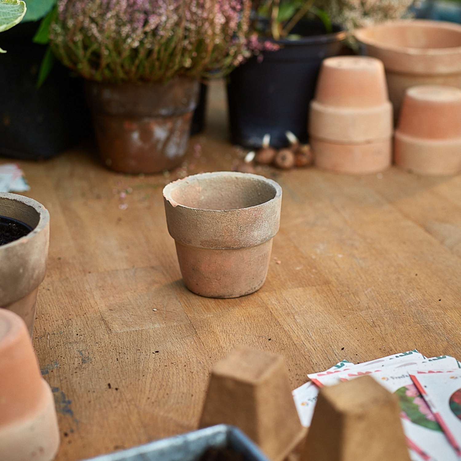 Terracotta krukke - Ø 6,5 cm