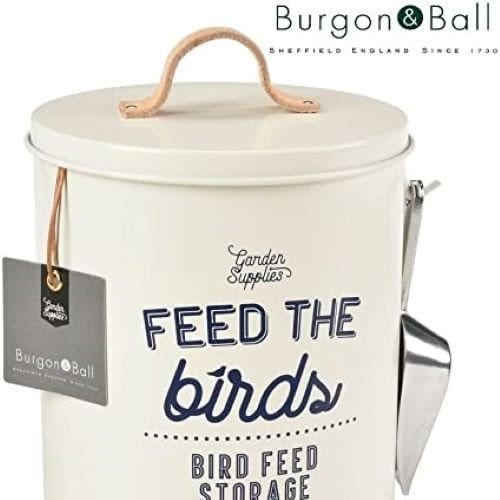Burgon & Ball dåse til fuglefoder hvid - Blomsterverden
