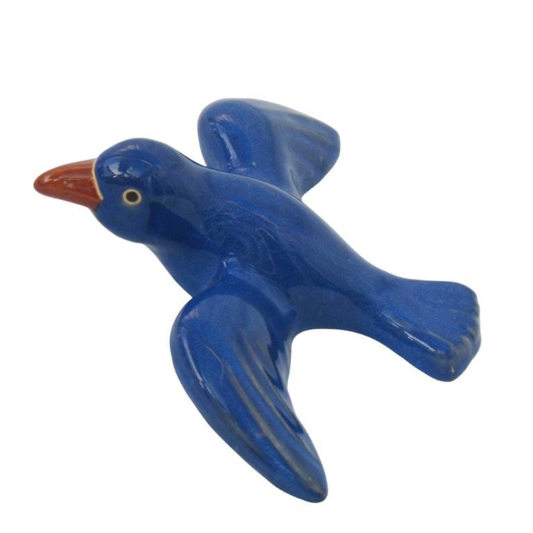 Dekorations fugl, blå, lille str.