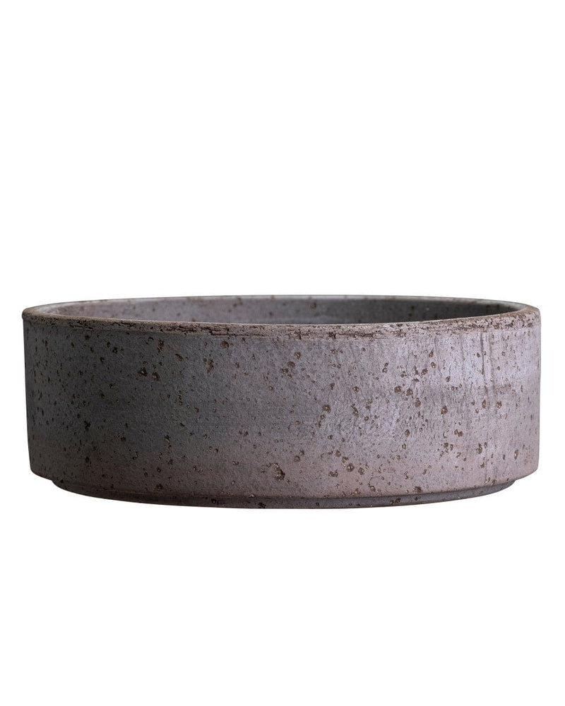 Hoff' underskål i rå, grå farve, 14 cm (uden potte) - Blomsterverden