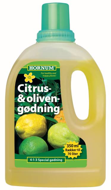 Hornum Citrus- og Olivengødning 350 ml - Blomsterverden