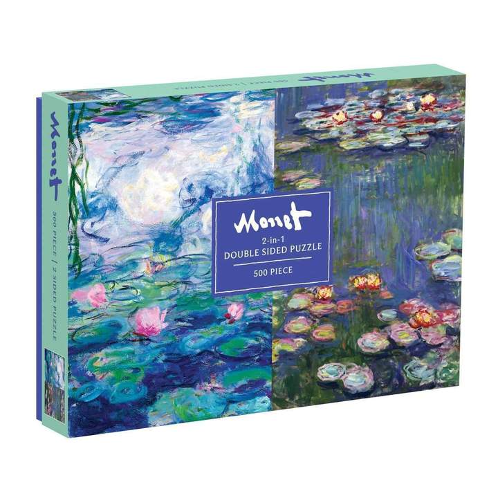 Monet - dobbeltsidet - 500 brikker - Blomsterverden
