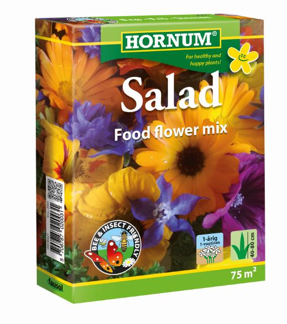 Salad 'Food Flower Mix' (æske til 75 kvm) - Blomsterverden