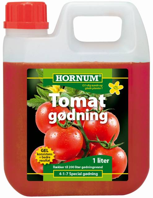 Hornum Tomatgødning. 1 liter - Blomsterverden